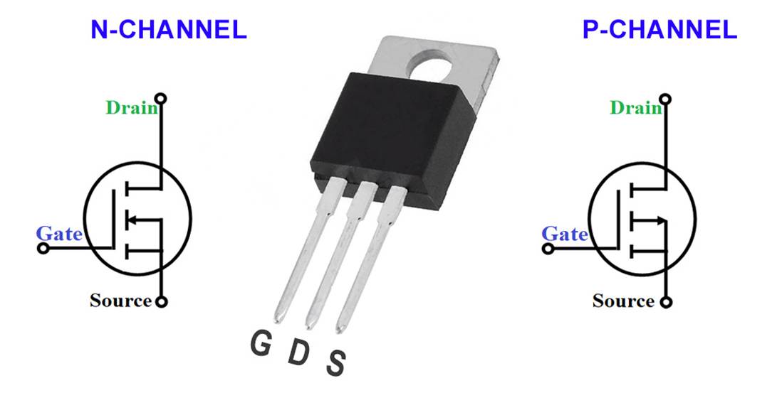 What is Mosfet? What does it do? P-Channel & N-Channel – RC Models, DIY Hobby Elektronics, Arduino projects, RC Airplanes